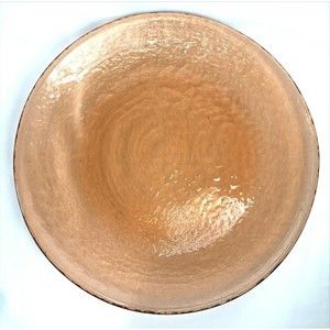 Fire and Light Recycled Glass Dinner Plate 11” Fire & Light Copper